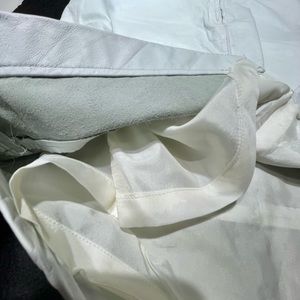 G-III 💯% LEATHER Skirt Fashions, White, size 9/10
